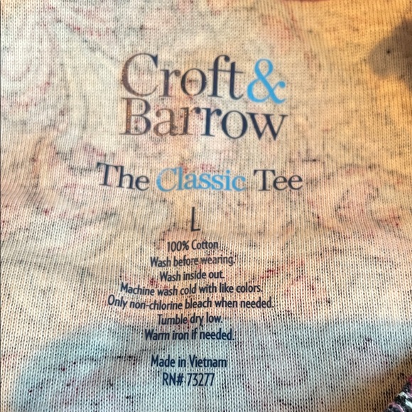 Women’s Croft & Barrow Multicolor Paisley Long-Sleeve Tee - Picture 2 of 7